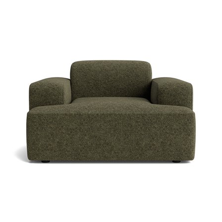 Madrid-Sessel Schwingstuhl in Anthology Grün, einfarbig, moderner Sessel für hohen Komfort und Ästhetik, Polstersessel mit 129cm Breite