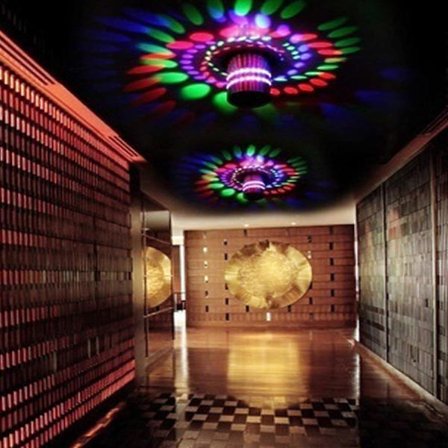 3 Watt LED Vägglampa, Aluminium Vägglampa, Badrumslampa, [Energiklass A +]