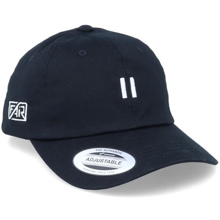 Fair - Svart unconstructed Keps - Organic Pause Black Dad Cap Adjustable @ Hatstore