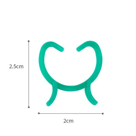 100 stk. Plante Twist Clip Ties Hageplante Støtteklips Grønnsaker Tomat Vinstokk Blomsterklips Plantelåser