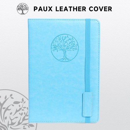 Linjert Journal Notatbok For Kvinner Menn, 100 Sider A5 Hardback Lærjournaler For Skriving, Reise Himmelblå