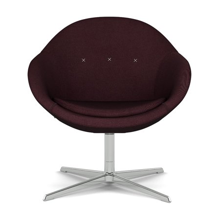 Varier Furniture Kokon Club - Red Polyester - Chrome base