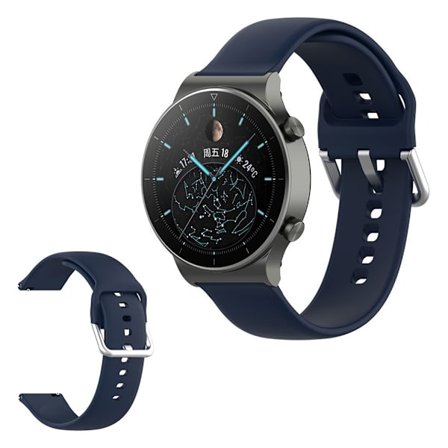 Universal comfortable silikon klockarmband - Midnight blå Storlek: L