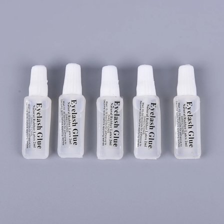 5 stk/parti Fashion Eyelash Glue Plastikrør Rejse Gennemsigtig Lim 2ml Falske Øjenvipper Makeup Værktøj