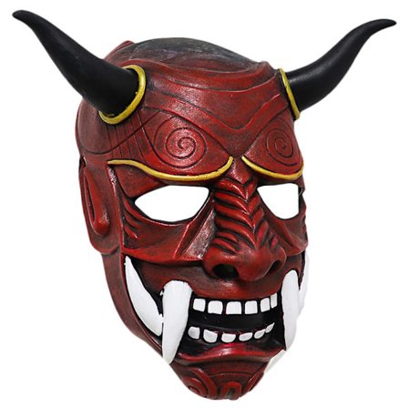 Halloween Latex Mask Dress Up Cosplay kostym Red Red