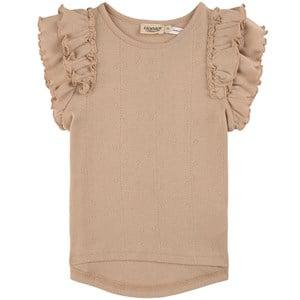 Kids - MarMar Copenhagen Doe Tavora Frill T-shirt 98 cm (2-3 Years) - All in ones - 98 cm (2-3 Years) - Beige