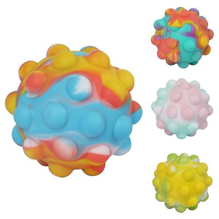 Push Pop It Ball Popper Toy Party Filler Anxiety Relief Toy blue