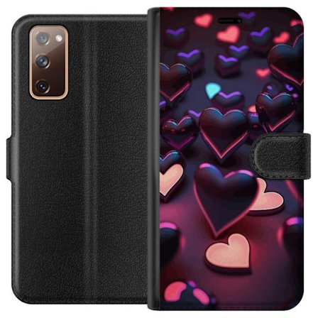 Yhteensopiva Lompakkokotelo Samsung Samsung Galaxy S20 FE KeskiyönSydämet