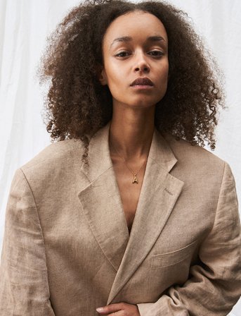 Blue Billie Helium Letter - Gold - U"