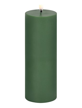 UYUNI Lighting Led Pillar Candle, Olive Green, Smooth, 5,8X15,2 Cm - Green - H15.2CM
