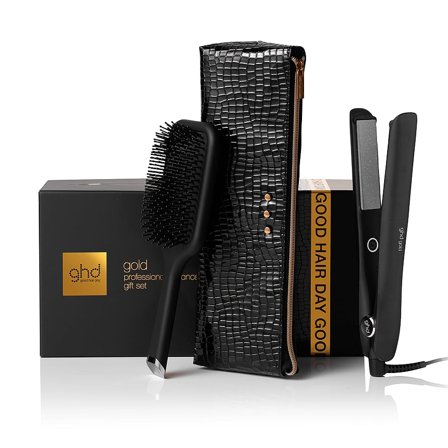 ghd Gold Christmas Gift Set - Hair Straightener Black, Hår, Styling Tools, Glattejern
