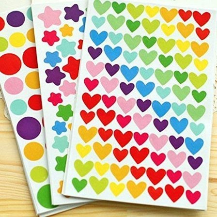 18 Mini Foto Stickers Stickers til Scrapbooking Album Foto