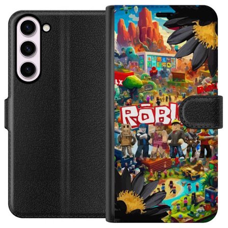 Kompatibelt Plånboksfodral till Samsung Samsung Galaxy S23+ Roblox äventyrsvärld full av figurer, färgstarka spelmiljöer och actionfyllda byggvä