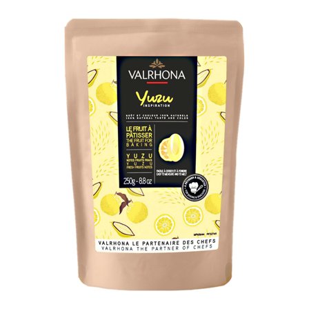Valrhona Inspiration Yuzu chokolade, 250 g | KitchenOne