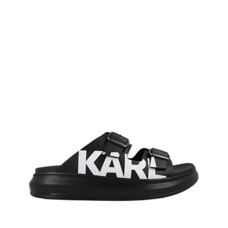 Karl Lagerfeld Kapri Double Buckle Sandaler Sort, Dame Sandaler, Størrelse: 37 EU