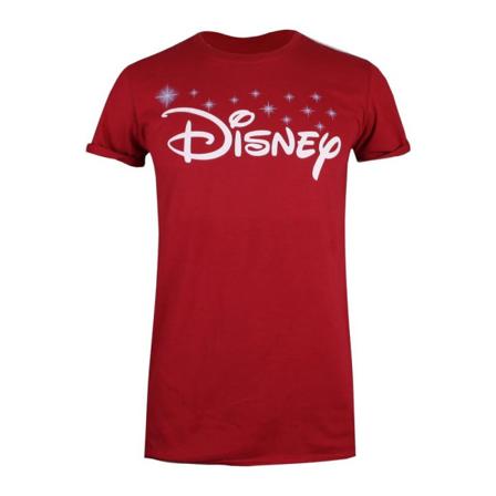 Disney T-shirt Med Logotyp För Dam/dam M Cardinal Röd