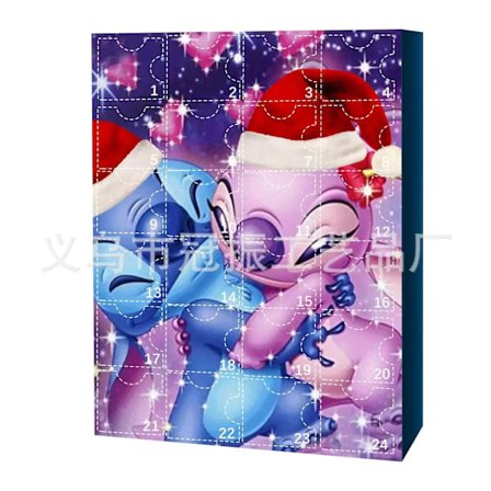 Advent Kalender Anime Figur Lilo & Stitch Mickey Mouse barn Jul present box