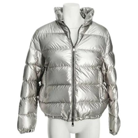 Moncler Pre-owned Pre-owned Fabric outerwear , Grijs , Dames , Maat: S Vintage Jassen