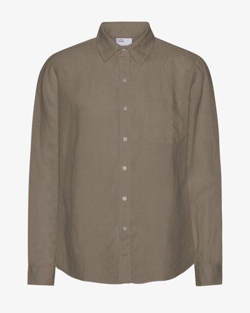 Linen Shirt - Dusty Olive S