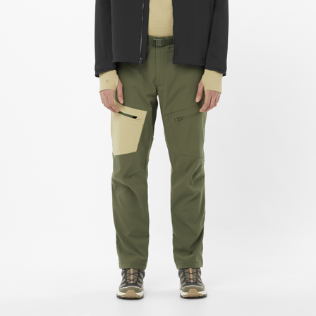 Salomon - Pantalones Prendas Outerpath Utility Pants M - Grape Leaf / Gray Green