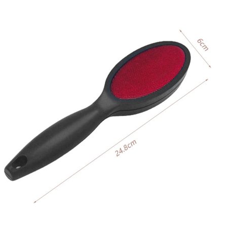 Dobbeltsidig lo børste Elektrostatisk allsidig klesbørste for hjemmet Svart