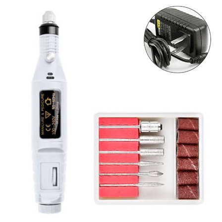 Sähkökäyttöinen kynsipora, ammattimainen kannettava sähköinen kynsisarja,