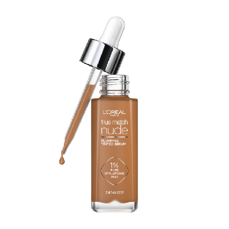 L'Oréal Paris True Match Nude Plumping Tinted Serum Foundation Unisex Brun 30 ML