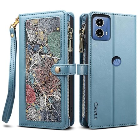 För Motorola Edge 50 Fusion 5G Fodral RFID-blockerande Läder Telefonskal