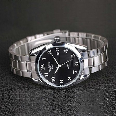 Mænd Automatisk Mekanisk Armbåndsur Rustfrit Stål Dagskalender Business Ur Klokke Mode Design
