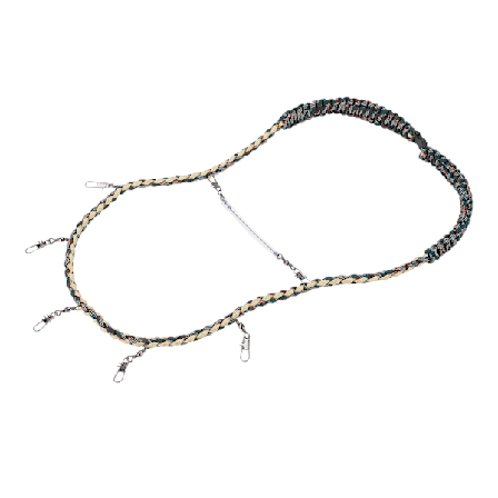 Fluefiske Nylon Flettet Halskjede Fiske Knipetang Patch Forsep Tippet Holder Verktøy