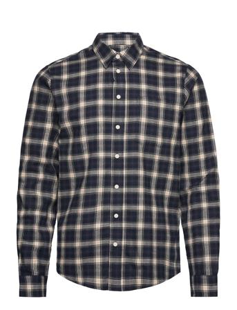 Cfanton Ls Checked Shirt Skjorte Uformell Marineblå Casual Friday*Betinget Tilbud