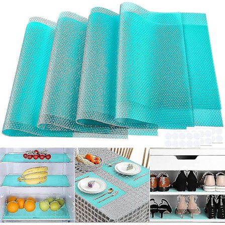 4 st kylskåpsunderlägg 45*29cm Kylskåp Färsk mat sparare Antifouling Kylskåp Lådor Pad-FA-