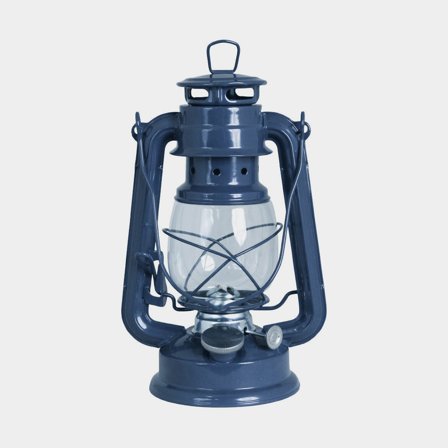 Lampa sztormowa / naftowa Strömshaga Mała, 240 mm, ciemnoniebieska, z knotem - Jachtowa