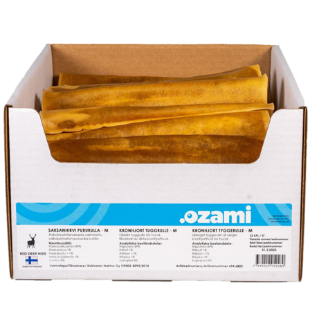 Ozami - Tyggerull til hund Red Deer m 21 cm - Hund - Hundegodbiter & tyggebein - Naturlig tyggebein - ZOO.no