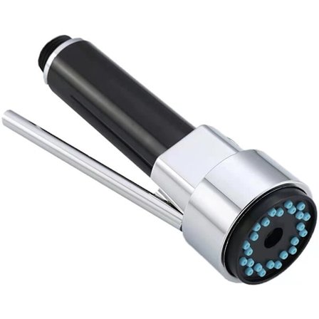 Carivent Mässingskökskran Pull Down Köksblandare med Utbytesmunstycke Pull Down Kran Krom G1/2" Carivent