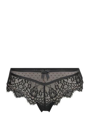 Marilee Brazilian Sh R Lingerie Panties Brazilian Panties Svart Hunkemöller*Betinget Tilbud