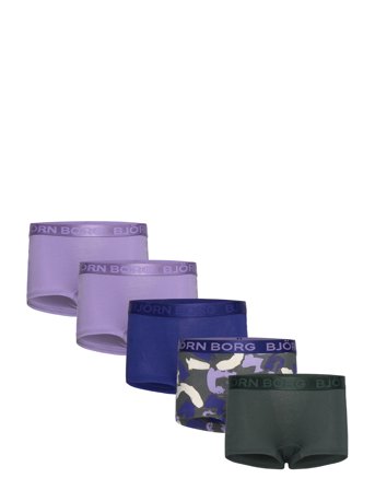 Björn Borg Cotton Stretch Boxer Shorts 5P - Purple - 170
