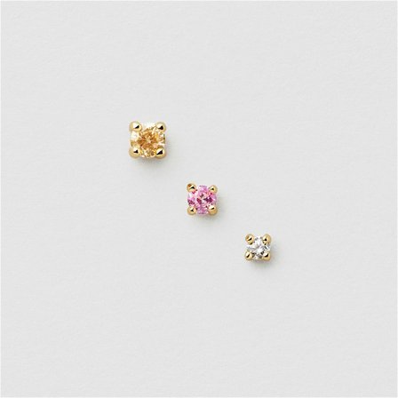 Pastel Single Studs 3-Pack
