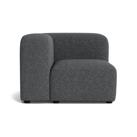 Milo hjørnemodul, venstrevendt - Puente Grå/Blå - 100x100x72 - Sofa