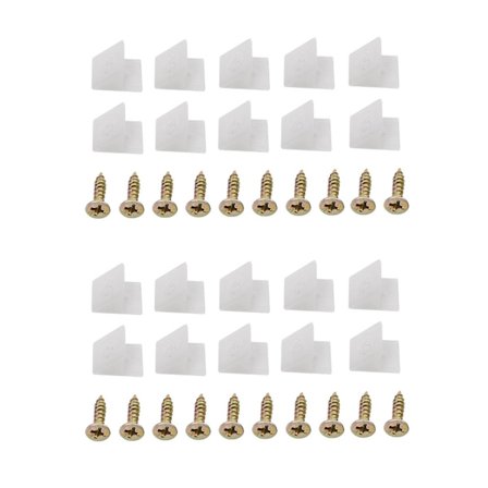 2025 Ny Modell 20x Möbel Bröst Låda Botten Hängande Reparation Fix Laga Kil