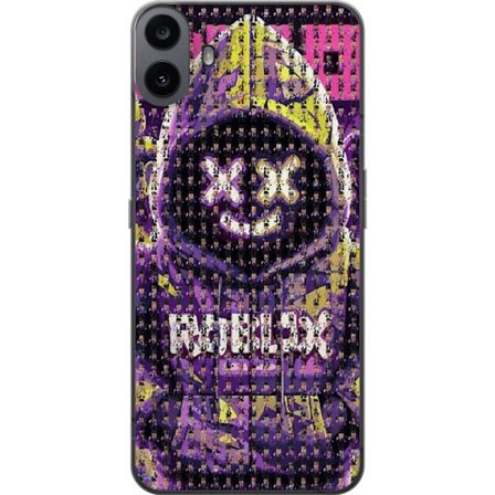 Kompatibelt Mobilskal till Nothing Nothing CMF Phone 1 Roblox huvtröja designad med hundratals små Roblox-figurer, kreativ mosaikdesign i lila och g