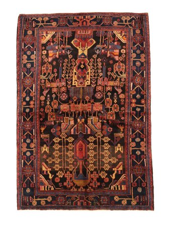 Medallion Piccolo Nahavand Tappeto 159X228 Lana