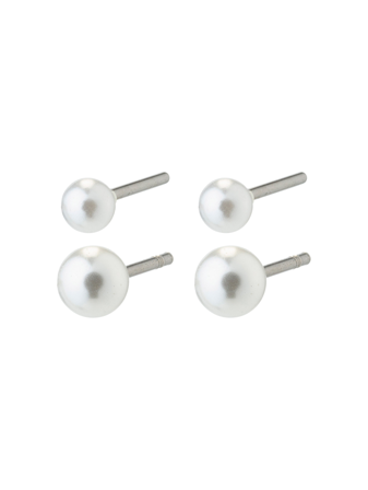 Damaris perleøredobb 2-i -1