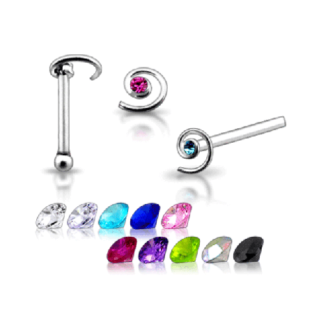 925 Silver Barefoot näsa stud