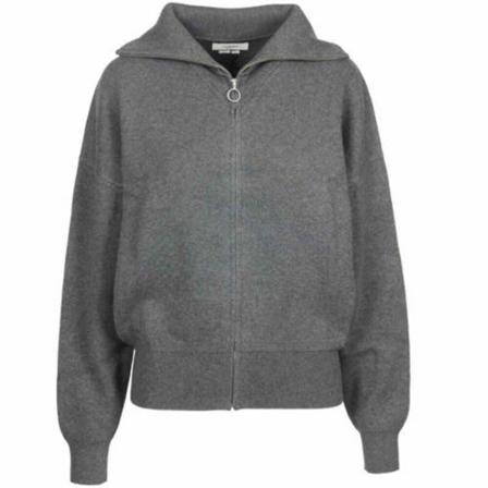 Isabel Marant Étoile Zip Up Sweatshirt Grå, Dame Striktrøjer og sweatere