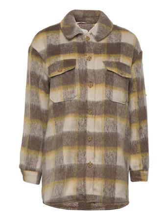 Onlepic L/S Check Shacket Cc Pnt Beige ONLY