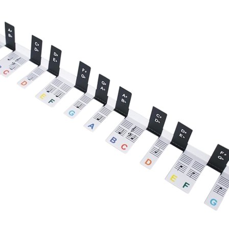 Helppokäyttöiset pianon näppäinten tarrat aloittelijoille, oppimisen lahja, 88 näppäintä, täysikokoinen