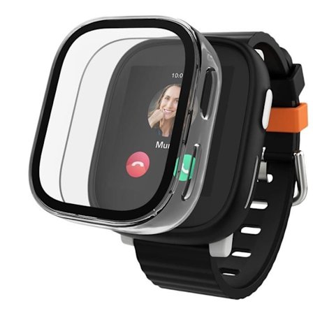 Coque kompatibel med Xplora X6 Play - Stift beskyttende gennemsigtig etui med hærdet glas Phonillico