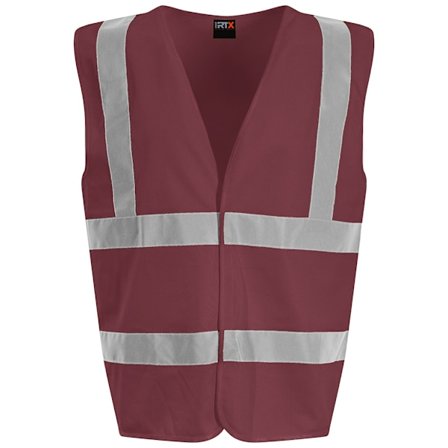 PRO RTX Hög synlighet Unisex Väst XL Maroon