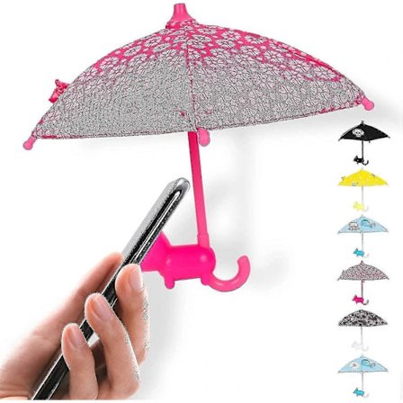 Telefon Paraply Sugekop Stativ, Universal Justerbar Piggy Telefon Stativ Med Anti-refleks Blændbeskyttelse -gt Rose Rød